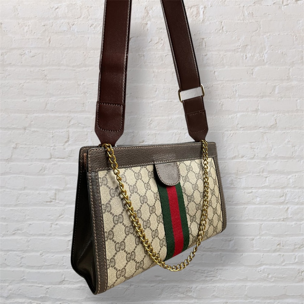 GUCCI GG Ophidia Sherry line clutch shoulder bag with box 🤎 - Picture 2 of 14
